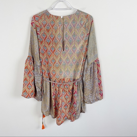 Karma Highway Boho Mixed Print Kimono Romper - Picture 10 of 15